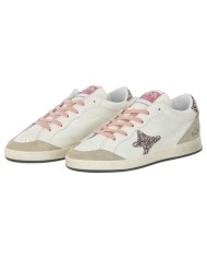 Sneakers Ama Brand Donna Sun Glitter Suede Leather White