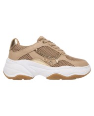 Sneakers Guess Donna Harpaa Mesh Leather Oat Nude Gold