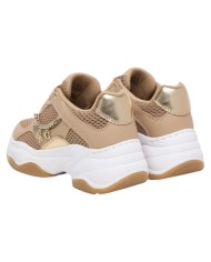 Sneakers Guess Donna Harpaa Mesh Leather Oat Nude Gold