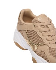 Sneakers Guess Donna Harpaa Mesh Leather Oat Nude Gold