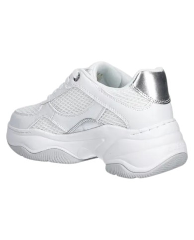 Sneakers Guess Donna Harpaa Mesh Leather White Silver