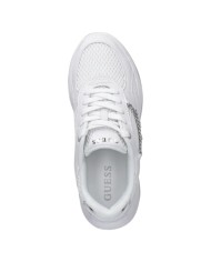Sneakers Guess Donna Harpaa Mesh Leather White Silver