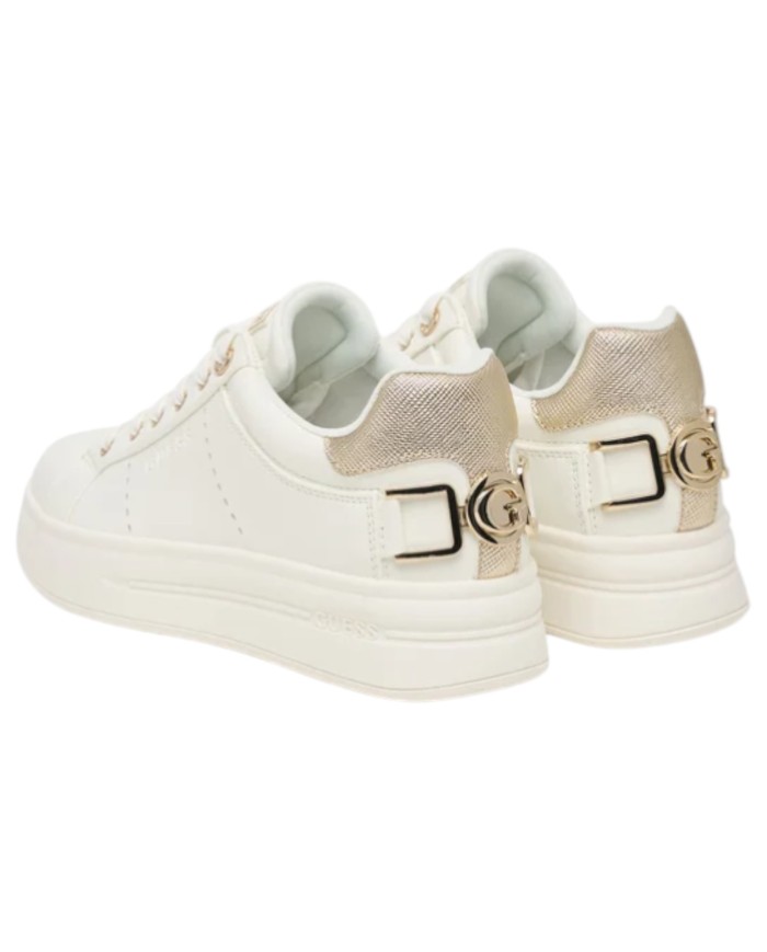 Sneakers Guess Donna Wesli G Logo Leather White Gold