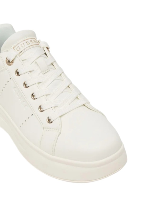 Sneakers Guess Donna Wesli G Logo Leather White Gold