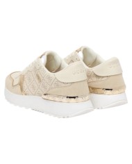 Sneakers Guess Donna Vinsa Runner 4G Logo Leather Cream Gold