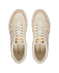 Sneakers Guess Donna Vinsa Runner 4G Logo Leather Cream Gold