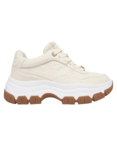 Sneakers Guess Donna Berrett 2 4G Logo Peony Leather Cream