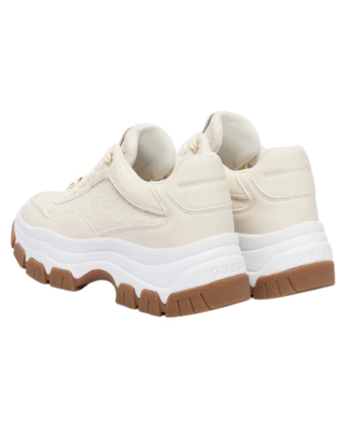 Sneakers Guess Donna Berrett 2 4G Logo Peony Leather Cream