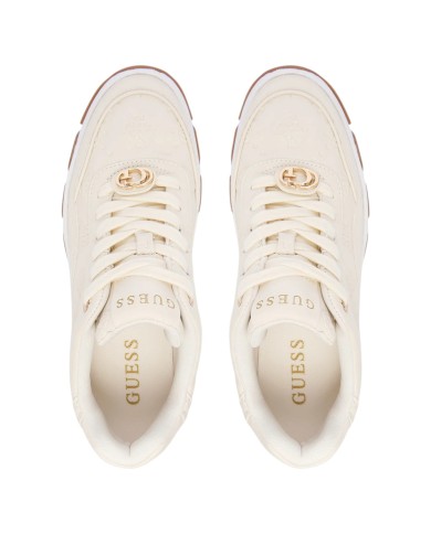 Sneakers Guess Donna Berrett 2 4G Logo Peony Leather Cream