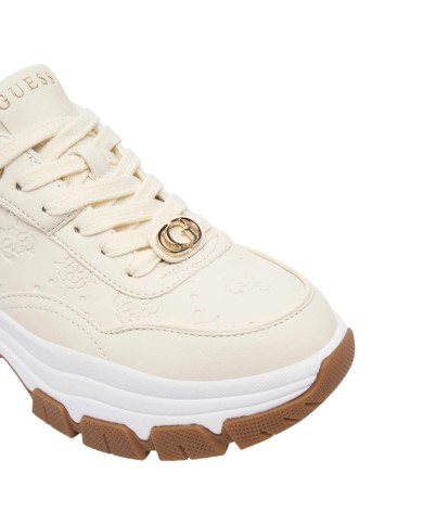 Sneakers Guess Donna Berrett 2 4G Logo Peony Leather Cream