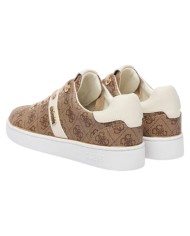 Sneaker Guess Donna Britz 4G Logo Leather Beige White