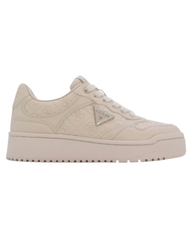 Sneaker Donna Guess Miriam 4G Logo Leather Ivory