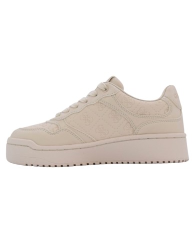 Sneaker Donna Guess Miriam 4G Logo Leather Ivory
