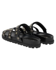 Sandalo Guess Donna Fashie Borchiate G Logo Leather Black