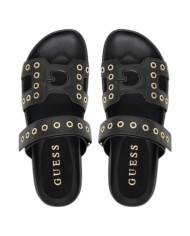 Sandalo Guess Donna Fashie Borchiate G Logo Leather Black