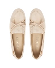 Mocassino Guess Donna Aisha 4G Logo Suede Beige
