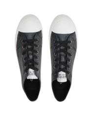Sneakers Guess Uomo Istria Low 4G Logo Leather Coal Black