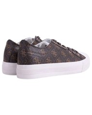 Sneakers Guess Uomo Istria Low 4G Logo Leather Brown