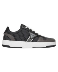 Sneakers Guess Uomo Vincent 4G Triangle Logo Cotton Leather Coal Black