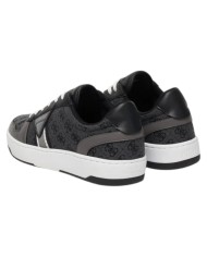 Sneakers Guess Uomo Vincent 4G Triangle Logo Cotton Leather Coal Black