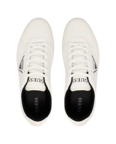 Sneakers Guess Uomo Vincent Triangle Logo Leather White
