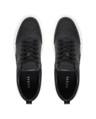 Sneakers Guess Uomo Elbano 4G Logo Impresso Leather Black