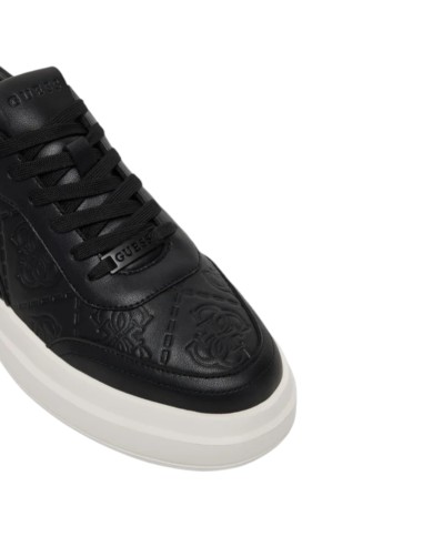 Sneakers Guess Uomo Elbano 4G Logo Impresso Leather Black