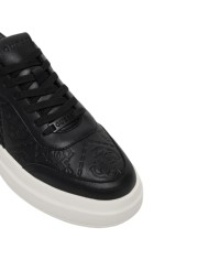 Sneakers Guess Uomo Elbano 4G Logo Impresso Leather Black