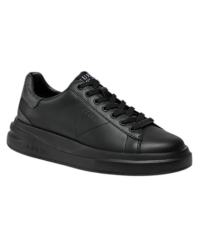 Sneakers Guess Uomo Elba 4G Logo Leather Black