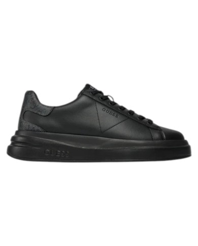 Sneakers Guess Uomo Elba 4G Logo Leather Black