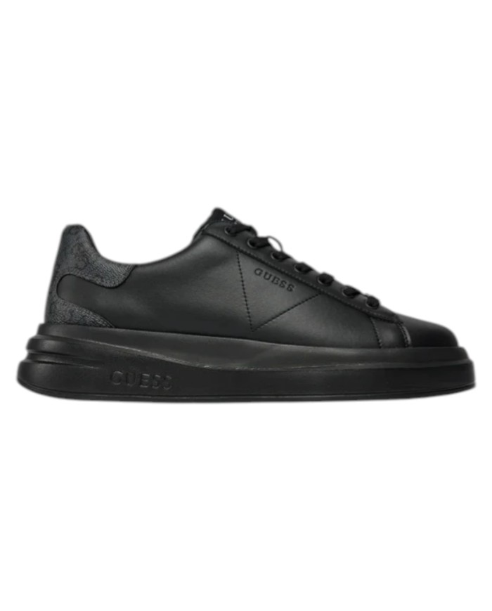 Sneakers Guess Uomo Elba 4G Logo Leather Black