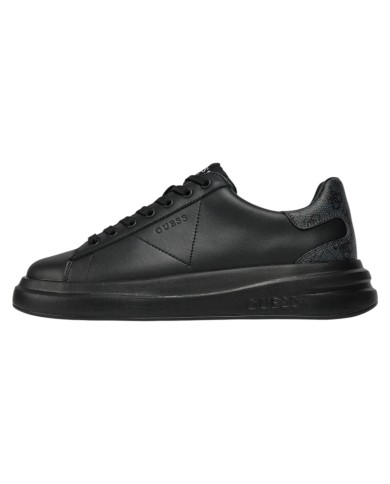 Sneakers Guess Uomo Elba 4G Logo Leather Black