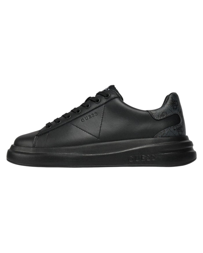Sneakers Guess Uomo Elba 4G Logo Leather Black