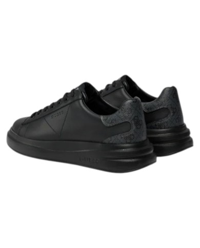 Sneakers Guess Uomo Elba 4G Logo Leather Black