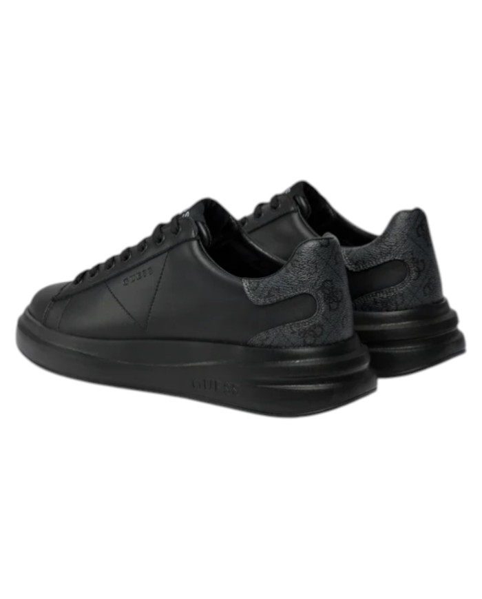 Sneakers Guess Uomo Elba 4G Logo Leather Black