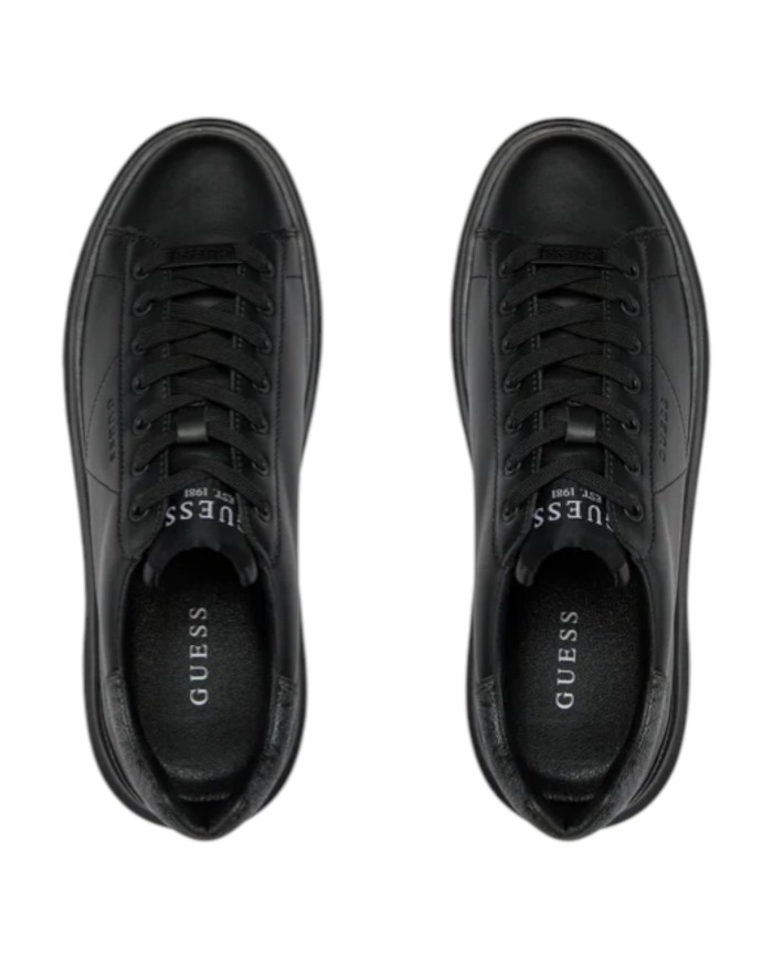 Sneakers Guess Uomo Elba 4G Logo Leather Black