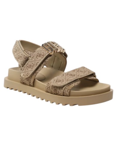 Sandalo Guess Donna Fabelis 4G Logo Cotton Beige