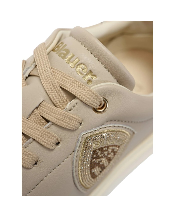 Sneakers Donna Blauer Venus 01 Leather Taupe
