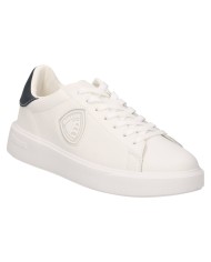 Sneakers Uomo Blauer Buck 07 Leather White Navy
