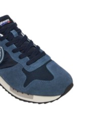 Sneakers Uomo Blauer Queens05 Leather Navy Grey