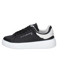 Sneaker Uomo John Richmond 31014 Action Leather New Logo Leather Black White