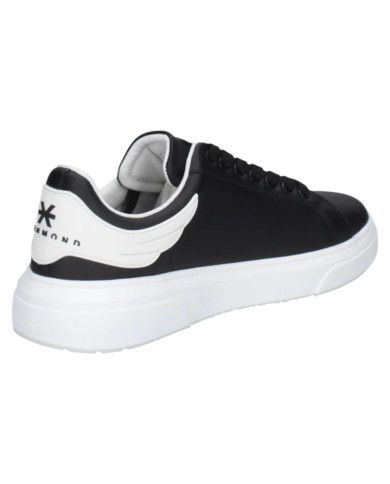Sneaker Uomo John Richmond 31014 Action Leather New Logo Leather Black White