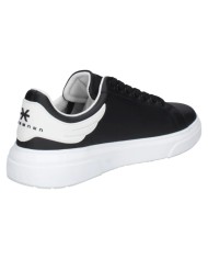 Sneaker Uomo John Richmond 31014 Action Leather New Logo Leather Black White