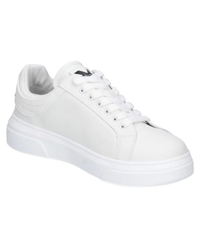 Sneaker Uomo John Richmond 31016 Action Leather New Logo Leather White