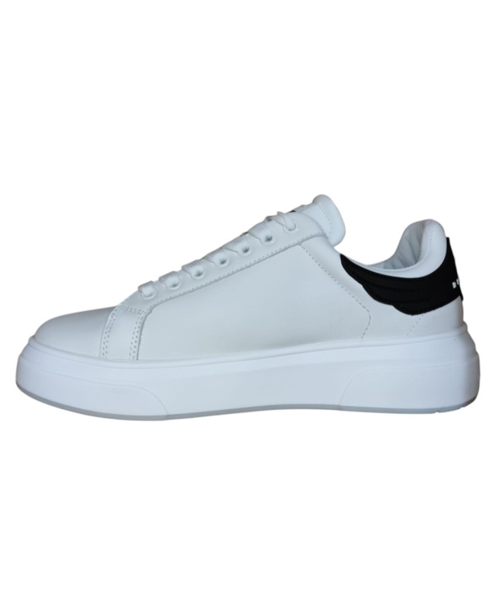 Sneaker Uomo John Richmond 31016 Action Leather New Logo Leather White Black
