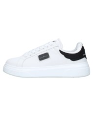 Sneaker Uomo John Richmond 31018 Action Leather New Logo Leather White Black