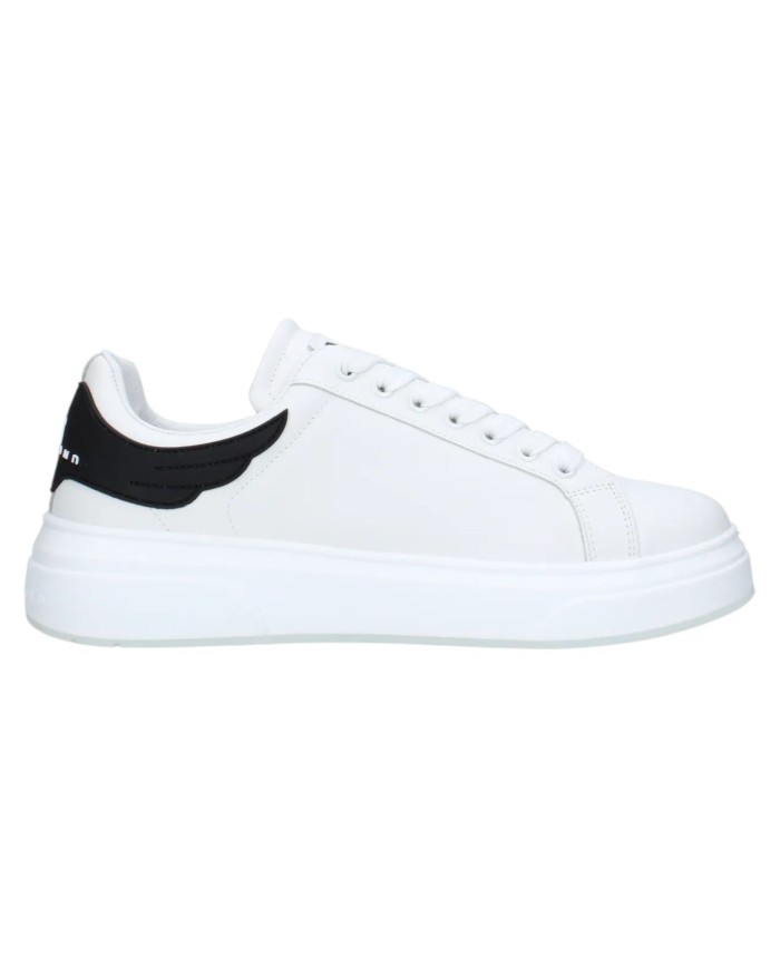 Sneaker Uomo John Richmond 31018 Action Leather New Logo Leather White Black