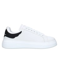 Sneaker Uomo John Richmond 31018 Action Leather New Logo Leather White Black