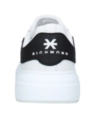 Sneaker Uomo John Richmond 31018 Action Leather New Logo Leather White Black