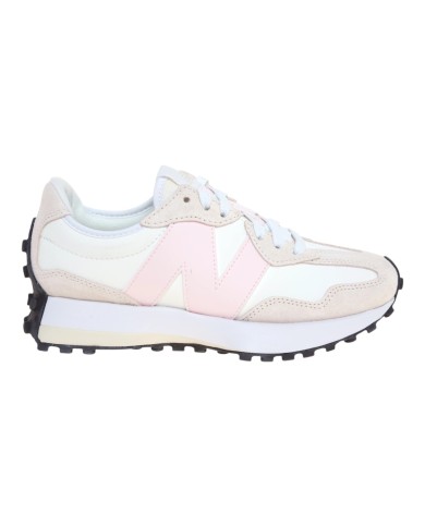 Sneakers Donna New Balance 327 Leather Suede Sea Salt Pink Salt white